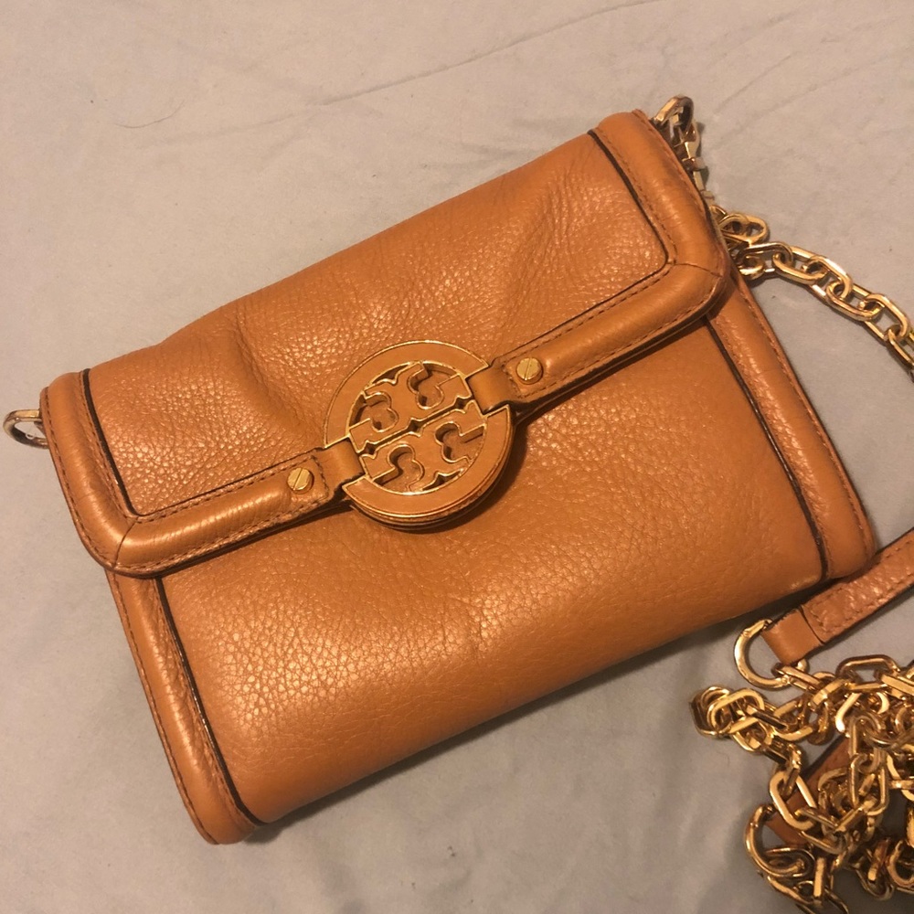 Tory Burch Cross Body Bag Tan